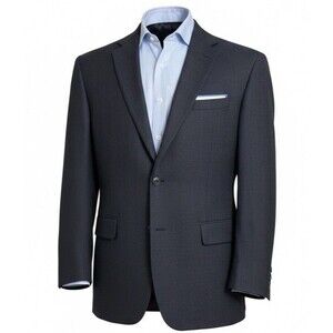 JOS A BANK Mens Blazer Sport Coat Two Button Suit Jacket 42R Gray Wool